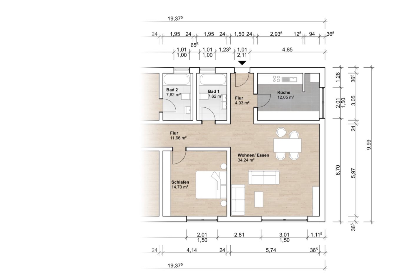 classic mit Bemaßung